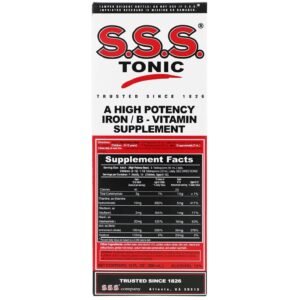 S.S.S Tonic Iron and Vitamin B Supplement 10oz