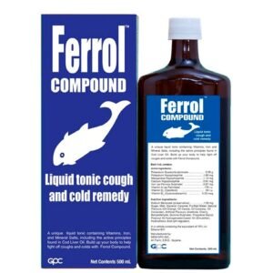 Ferrol Compound Liquid Tonic Cough and Cold Remedy 6.5oz
