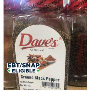 Dave's Ground Black Pepper 7oz